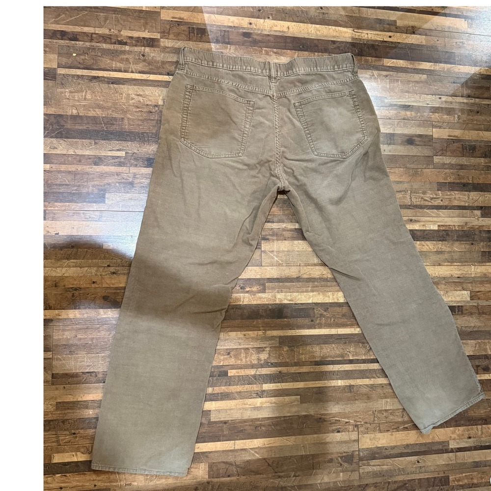 Mens J. Crew Straight Leg Corduroy Pants 36x30 Tan Cotton Casual Trousers - Picture 5 of 8
